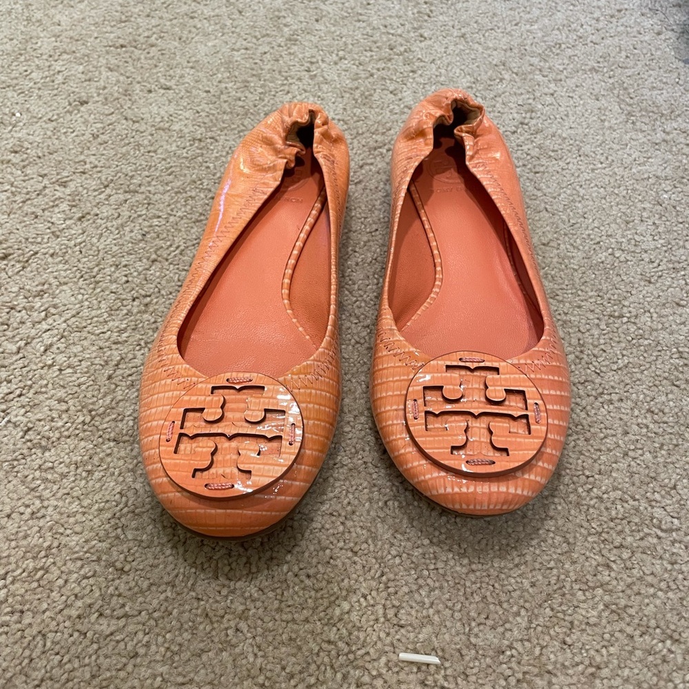 Tory Burch Patent Leather Reva Flats